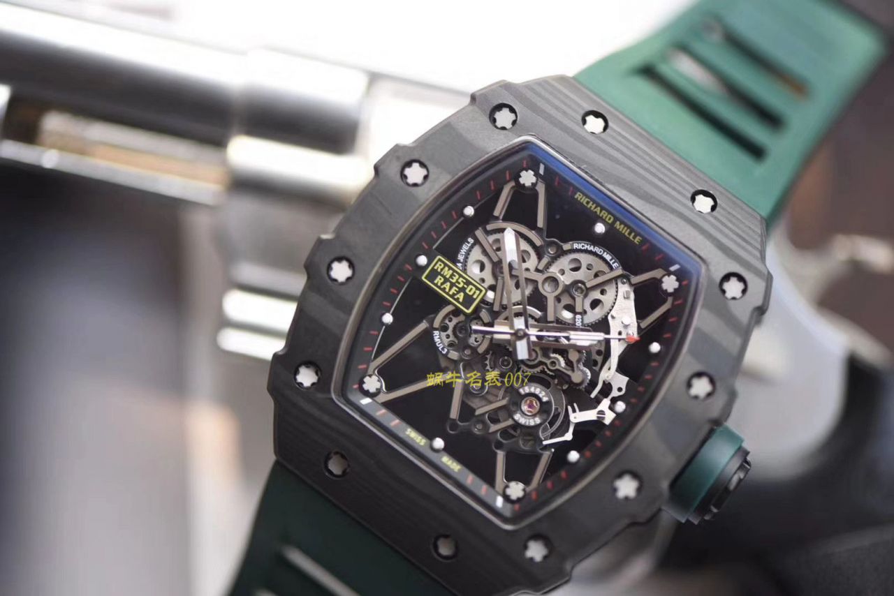 Richard Mille  RICHARD MILLE 男士系列RM 35-01，RM 35-02新配色绿带款（KV出品） / KV035 02