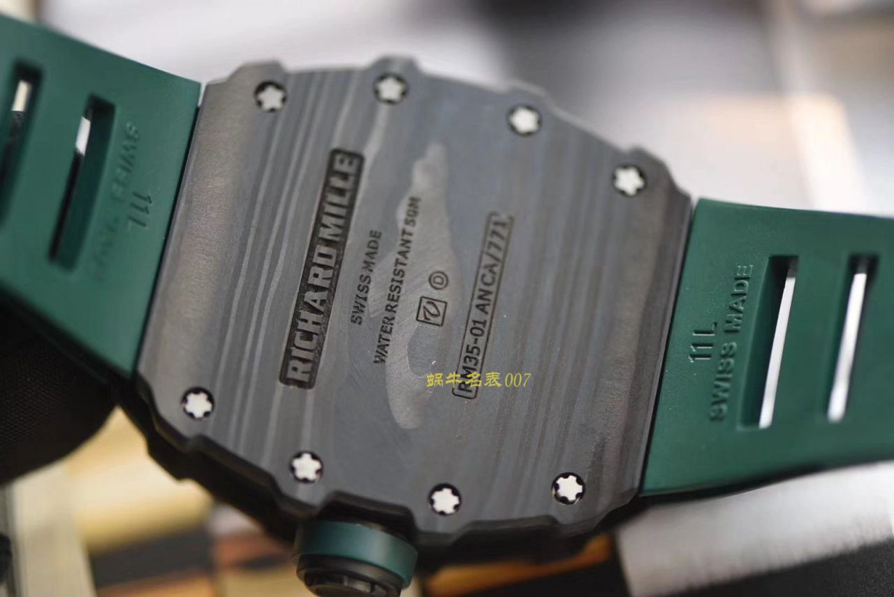 Richard Mille  RICHARD MILLE 男士系列RM 35-01，RM 35-02新配色绿带款（KV出品） / KV035 02