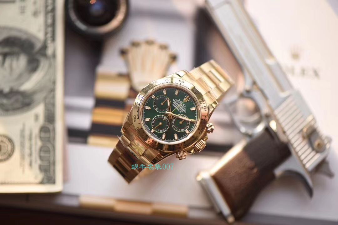 【AR Factory Rolex Replica Watches 】 Rolex  Cosmograph Daytona  Ditongna 系列116508绿盘男士机械 wrist watches  / R368