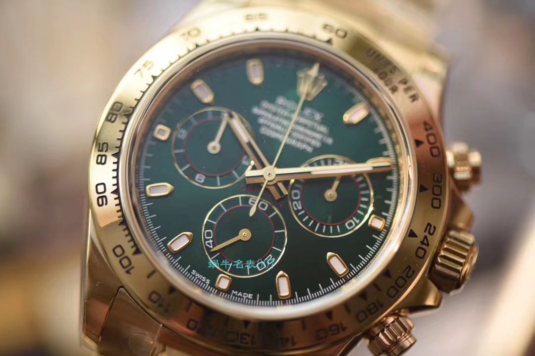 【AR Factory Rolex Replica Watches 】 Rolex  Cosmograph Daytona  Ditongna 系列116508绿盘男士机械 wrist watches  / R368