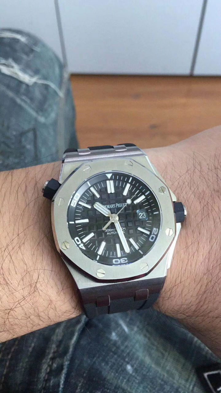 【JF Perfect  High quality  Replica 】 Video analysis Audemars Piguet  Royal Oak Offshore 系列15703ST.OO.A002CA.01 wrist watches ，全新V9S超强版正式闪亮登场 / AP156