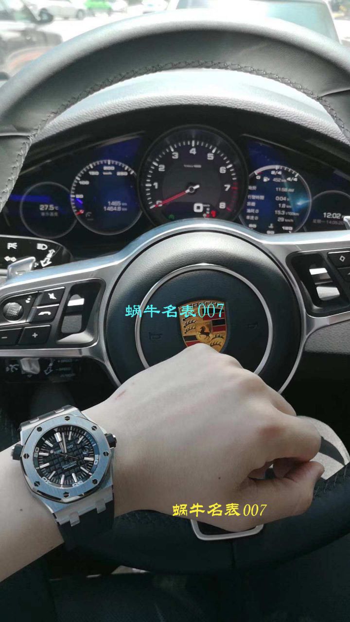 【JF Perfect  High quality  Replica 】 Video analysis Audemars Piguet  Royal Oak Offshore 系列15703ST.OO.A002CA.01 wrist watches ，全新V9S超强版正式闪亮登场 / AP156