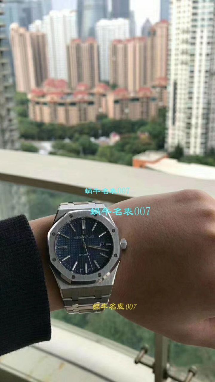  Video analysis Audemars Piguet 皇家橡树系列15400ST.OO.1220ST.02 wrist watches  top  Replica Watches 【JF标杆神器 15400超强＂V5＂升级版强势出击】 / AP022MM