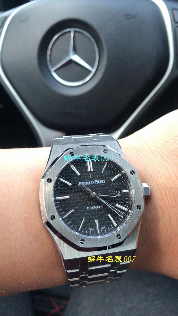  Video analysis Audemars Piguet 皇家橡树系列15400ST.OO.1220ST.02 wrist watches  top  Replica Watches 【JF标杆神器 15400超强＂V5＂升级版强势出击】 / AP022MM