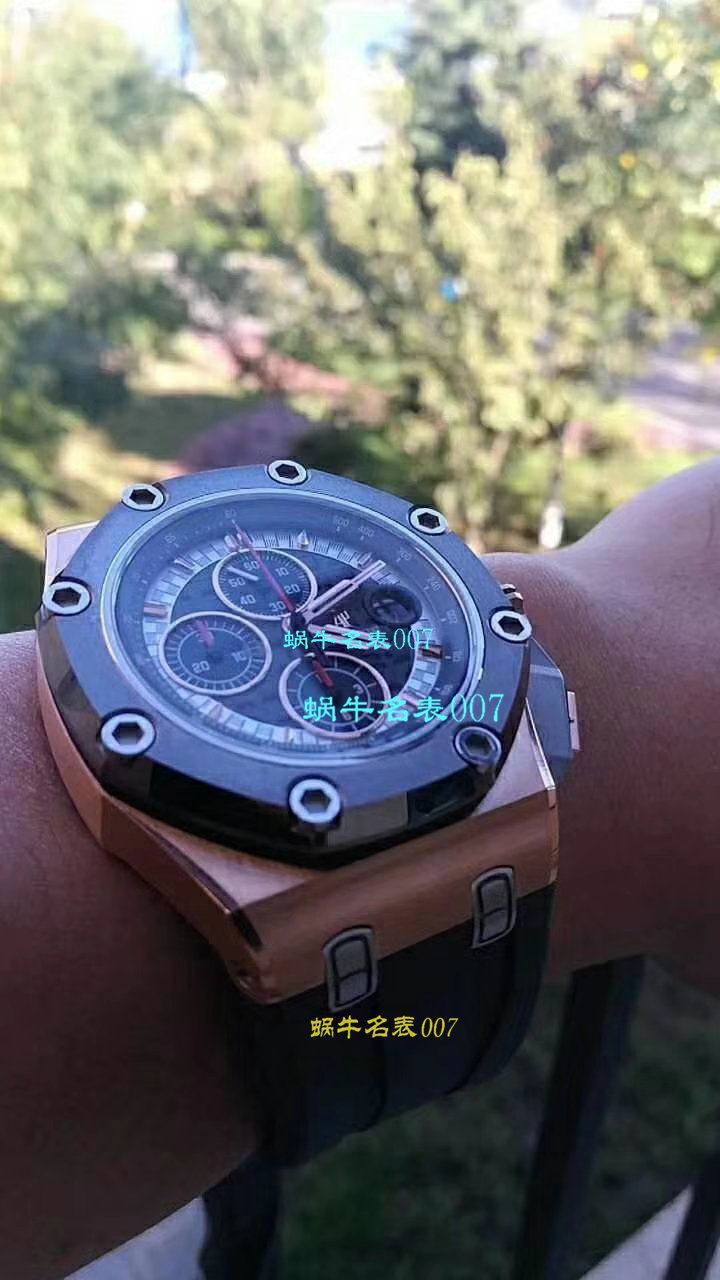【独家 Video analysis JF Factory  Perfect  Replica Copy  Watches 】Audemars Piguet 舒马赫限量版26568OM.OO.A004CA.01男表 / JF AP 26568OM