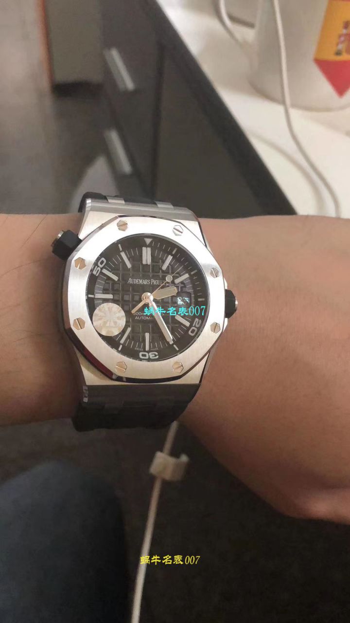 【独家视频测评JF Perfect  High quality  Replica Watches 】Audemars Piguet  Royal Oak Offshore 系列15710ST.OO.A002CA.01 wrist watches  / AP031B