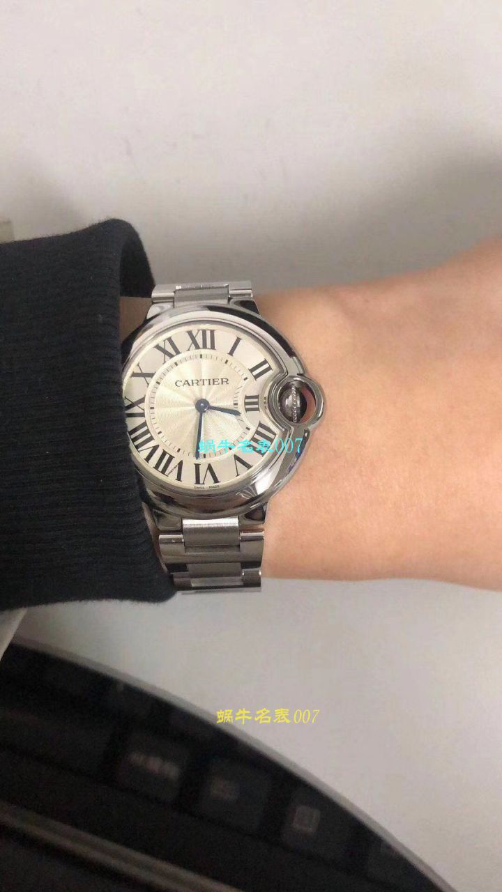 【独家视频测评V6 Factory  Perfect  Knockoff  Watches 】 Cartier  蓝气球系列W6920084女士33毫米石英 wrist watches  / KAC080