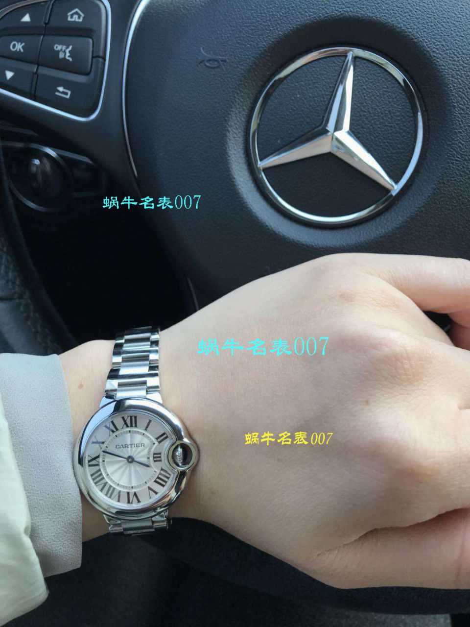 【独家视频测评V6 Factory  Perfect  Knockoff  Watches 】 Cartier  蓝气球系列W6920084女士33毫米石英 wrist watches  / KAC080