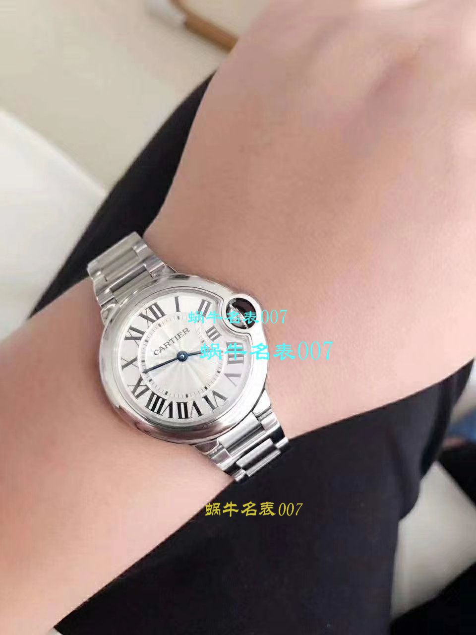 【独家视频测评V6 Factory  Perfect  Knockoff  Watches 】 Cartier  蓝气球系列W6920084女士33毫米石英 wrist watches  / KAC080