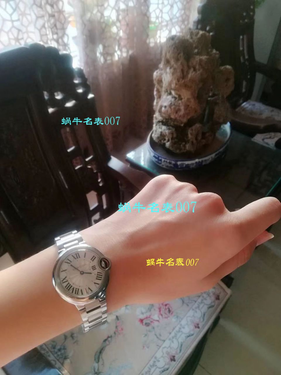 【独家视频测评V6 Factory  Perfect  Knockoff  Watches 】 Cartier  蓝气球系列W6920084女士33毫米石英 wrist watches  / KAC080