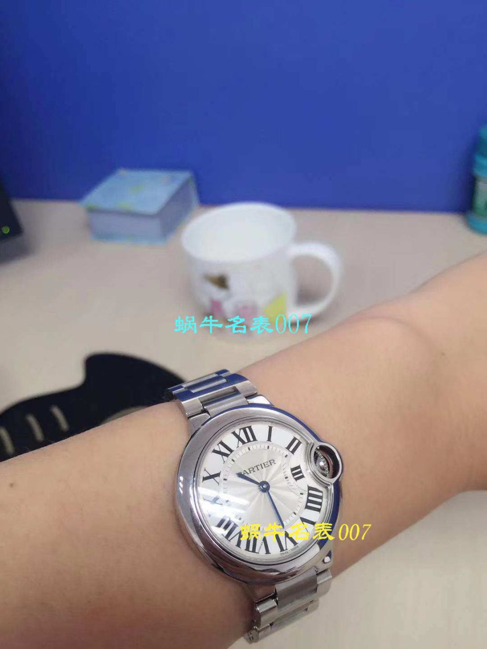 【独家视频测评V6 Factory  Perfect  Knockoff  Watches 】 Cartier  蓝气球系列W6920084女士33毫米石英 wrist watches  / KAC080