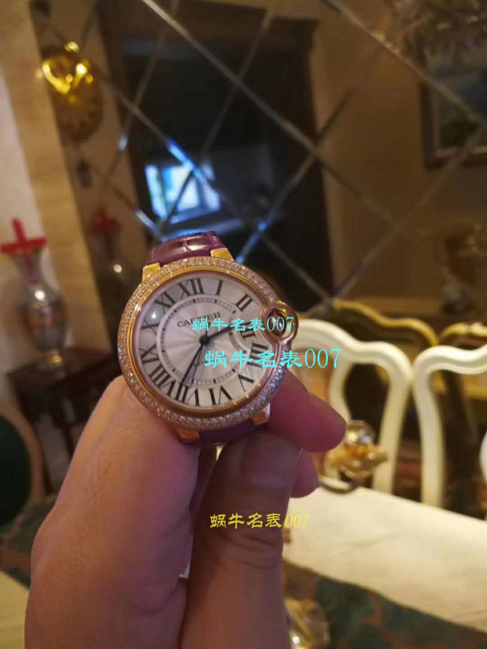 【独家视频测评HBBV6 Perfect  High quality  Replica Watches 】 Cartier  蓝气球系列W6920100女士33毫米机械版本 wrist watches  / K060
