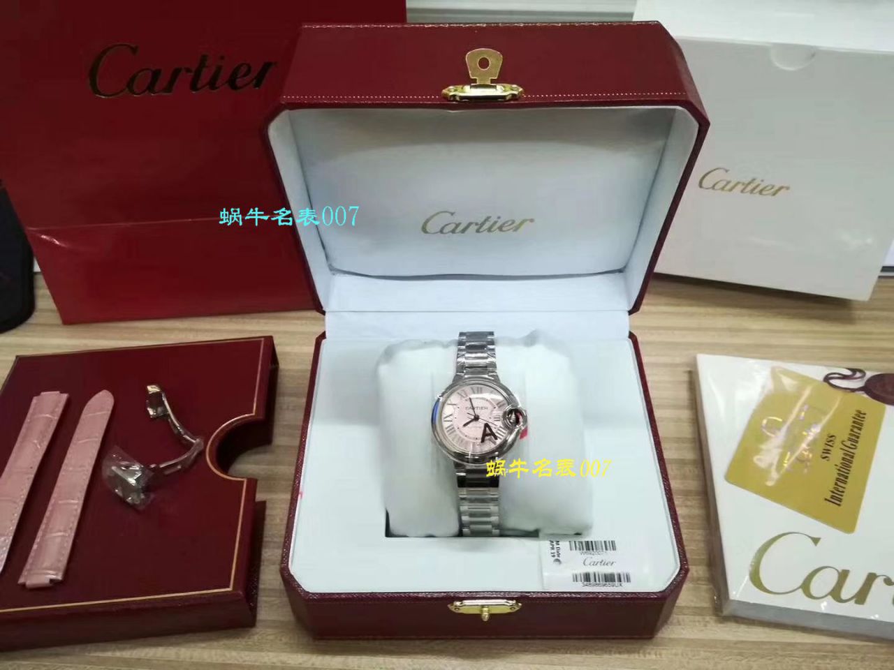 【独家视频解析V6 Factory  Perfect  High quality  Replica Watches 】 Cartier  蓝气球系列小号33毫米机械女表W6920071/W6920085 / K117