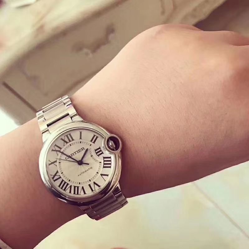 【独家视频测评HBBV6 Perfect  High quality  Replica Watches 】 Cartier  蓝气球系列W6920100女士33毫米机械版本 wrist watches  / K060