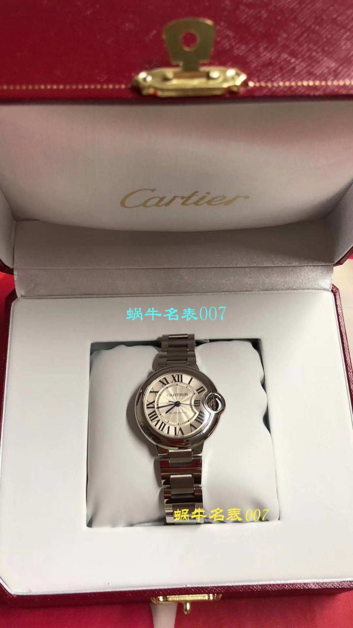 【独家视频测评HBBV6 Factory  Perfect  Knockoff  Watches 】 Cartier  蓝气球系列W6920046/W6900556（36毫米）机械女表 / KDY029