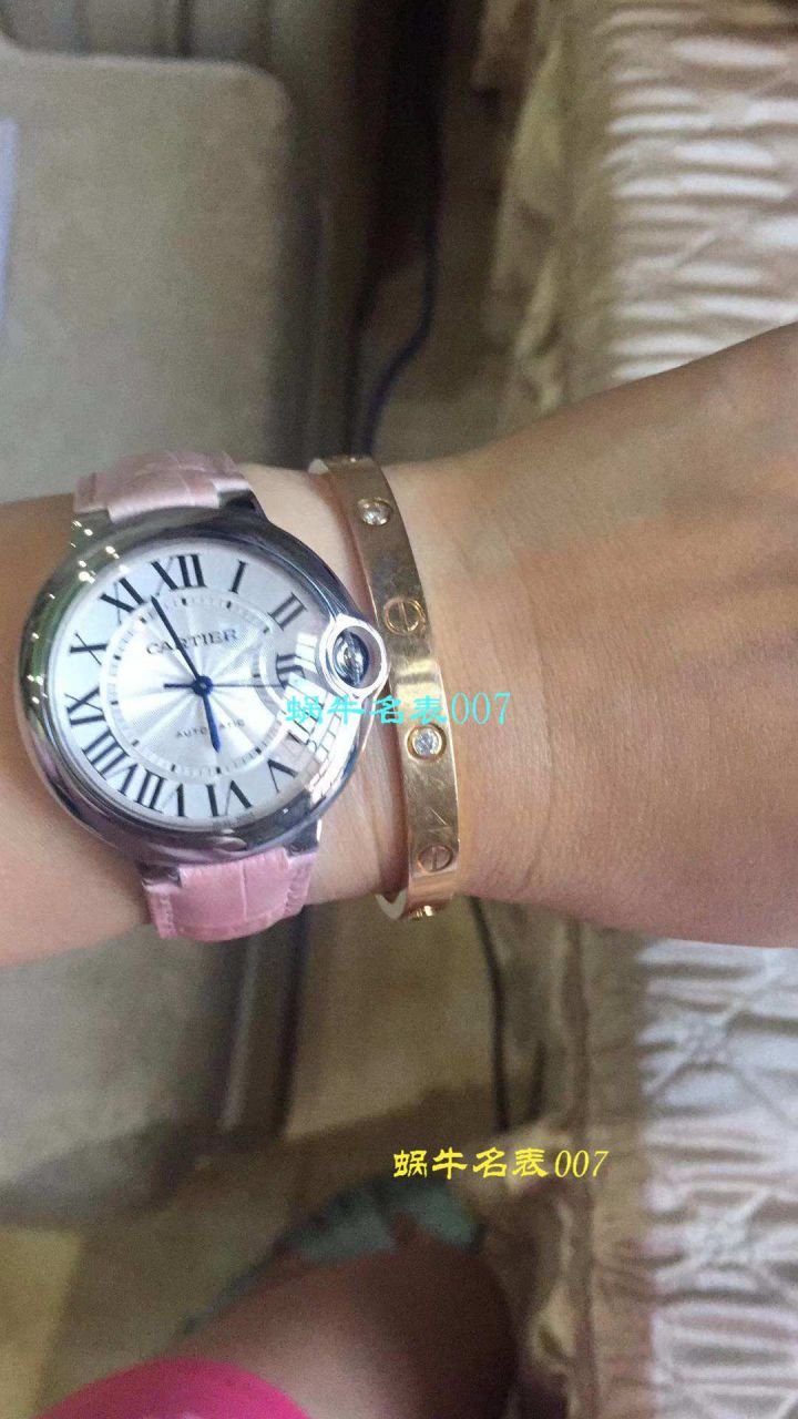 【独家视频测评HBBV6 Factory  Perfect  Knockoff  Watches 】 Cartier  蓝气球系列W6920046/W6900556（36毫米）机械女表 / KDY029