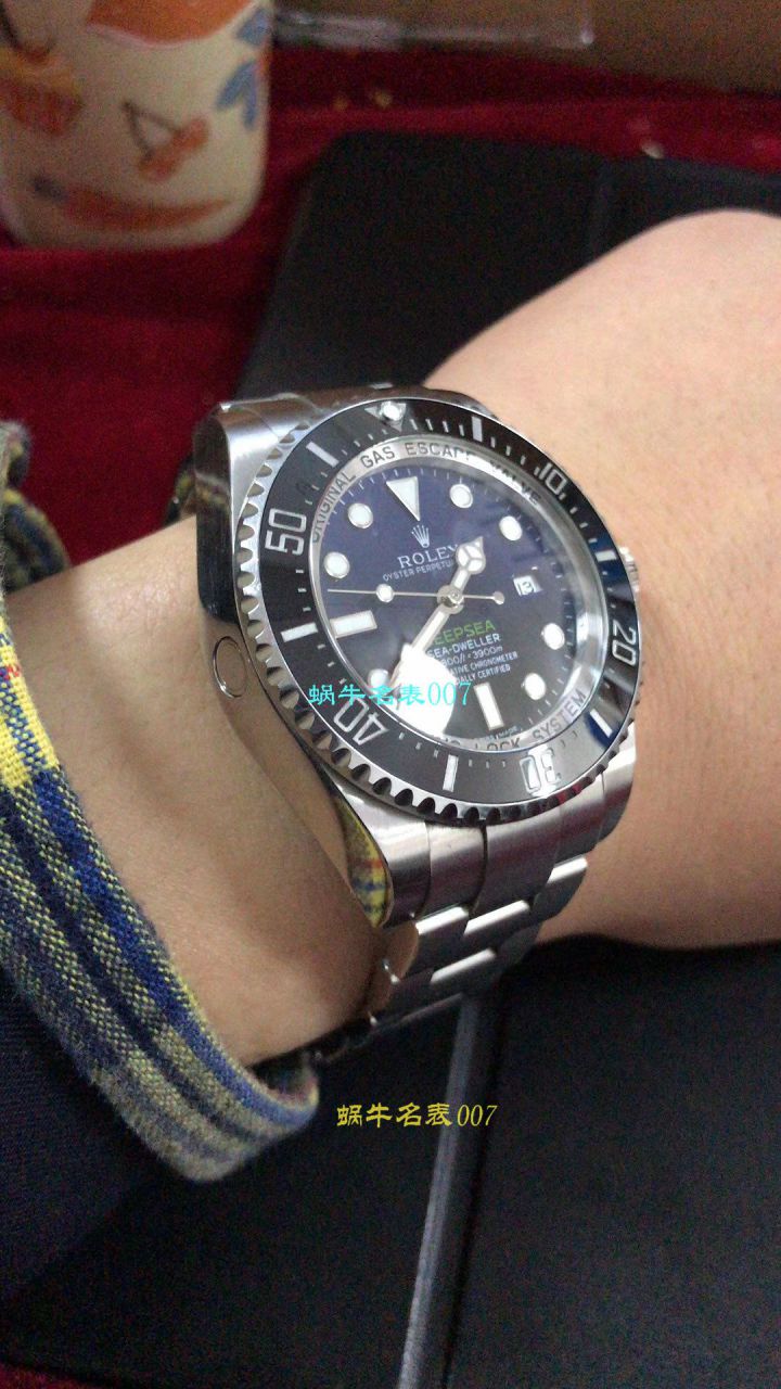 【AR Perfect  High quality  Replica Watches 】 Rolex 海使型系列116660-98210 蓝盘 wrist watches (904钢渐变蓝鬼王) 
