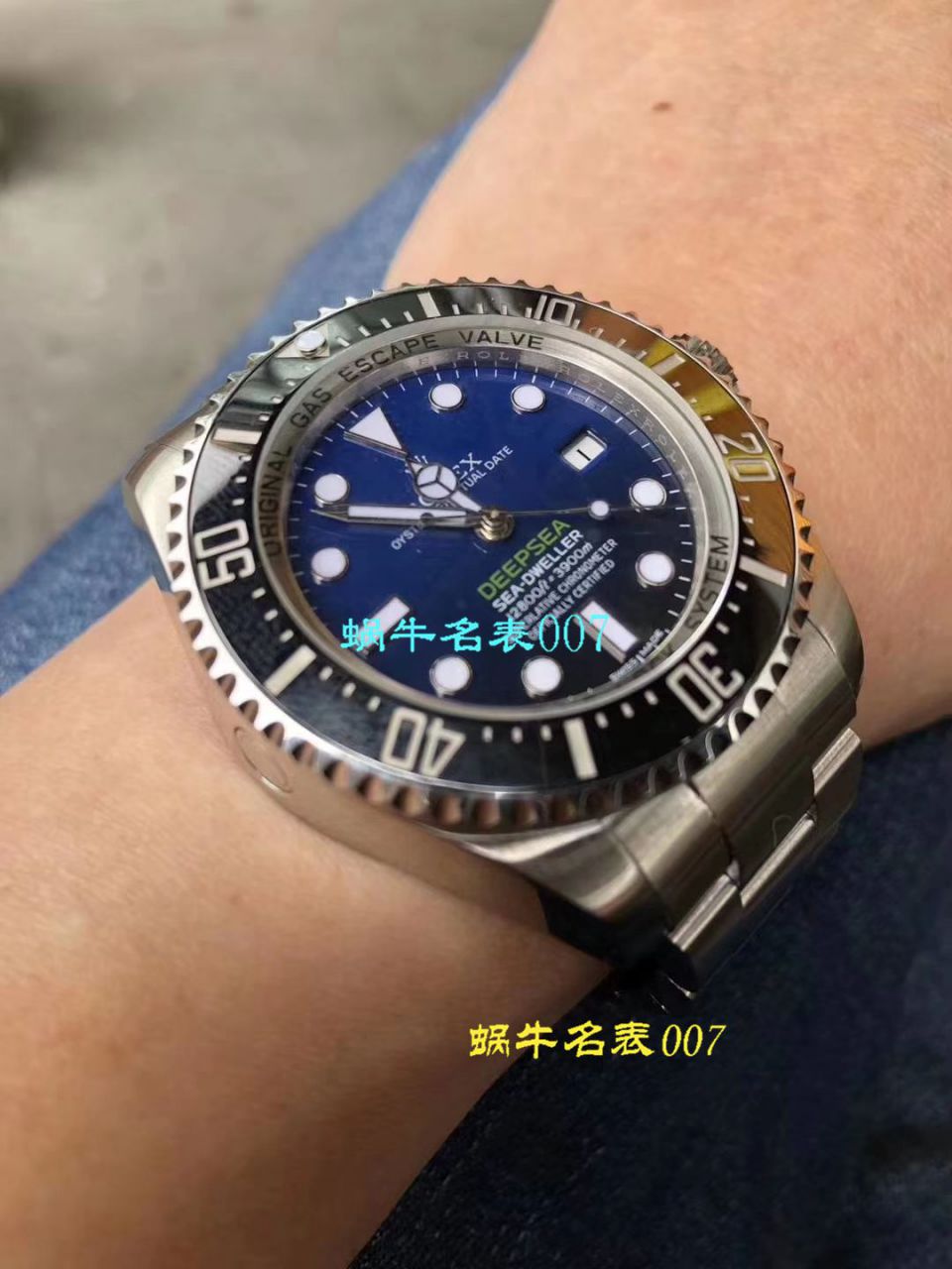 【AR Perfect  High quality  Replica Watches 】 Rolex 海使型系列116660-98210 蓝盘 wrist watches (904钢渐变蓝鬼王) 