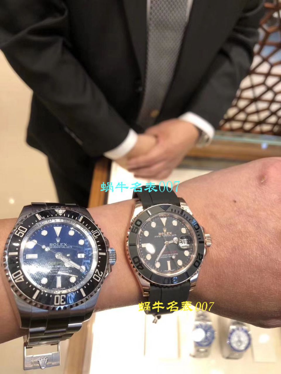 【AR Perfect  High quality  Replica Watches 】 Rolex 海使型系列116660-98210 蓝盘 wrist watches (904钢渐变蓝鬼王) 