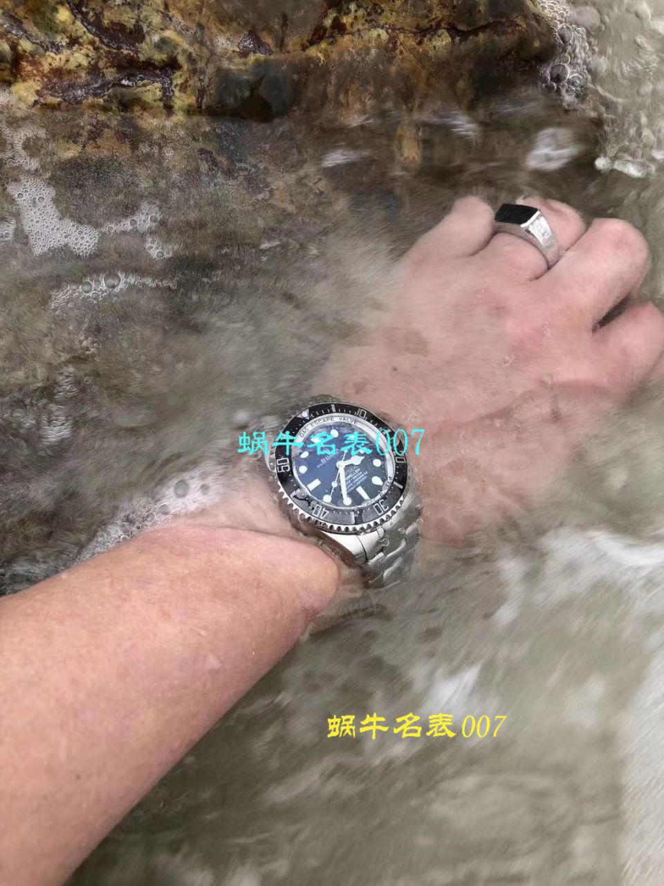 【AR Perfect  High quality  Replica Watches 】 Rolex 海使型系列116660-98210 蓝盘 wrist watches (904钢渐变蓝鬼王) 