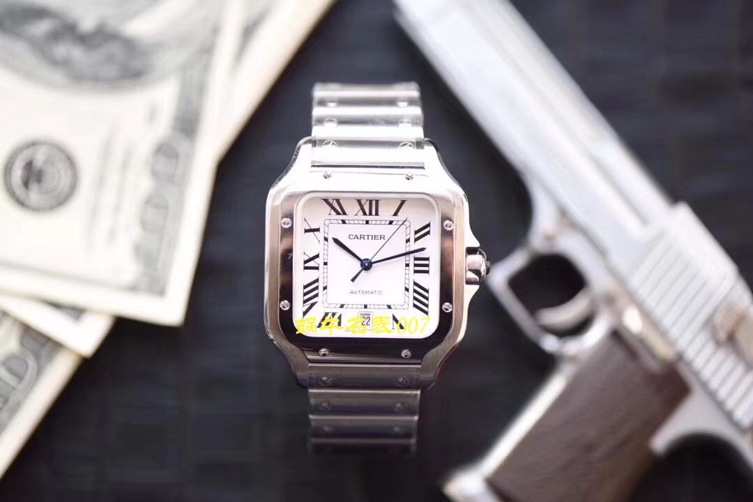 【V6 Factory  Perfect  Cartier  Replica Copy  Watches 】 Cartier   Santos 系列WSSA0013（大号） wrist watches  / K223