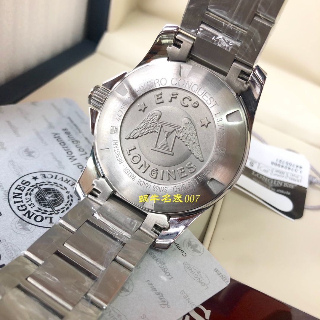 【渠道原单】 Longines 康卡斯潜水系列L3.742.4.96.6 wrist watches  / L117