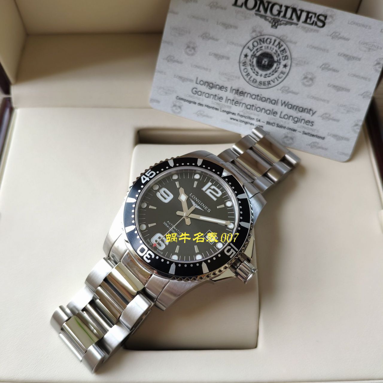 【渠道原单Longines】 Longines 康卡斯潜水系列L3.742.4.56.6 wrist watches  / L116