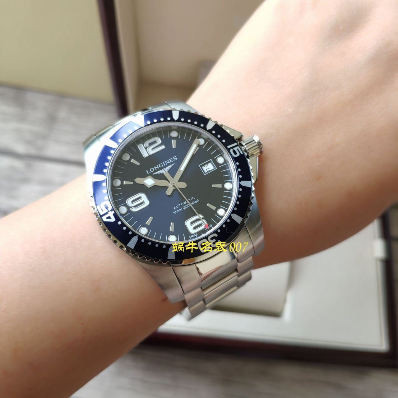 【渠道原单Longines】 Longines 康卡斯潜水系列L3.742.4.56.6 wrist watches  / L116