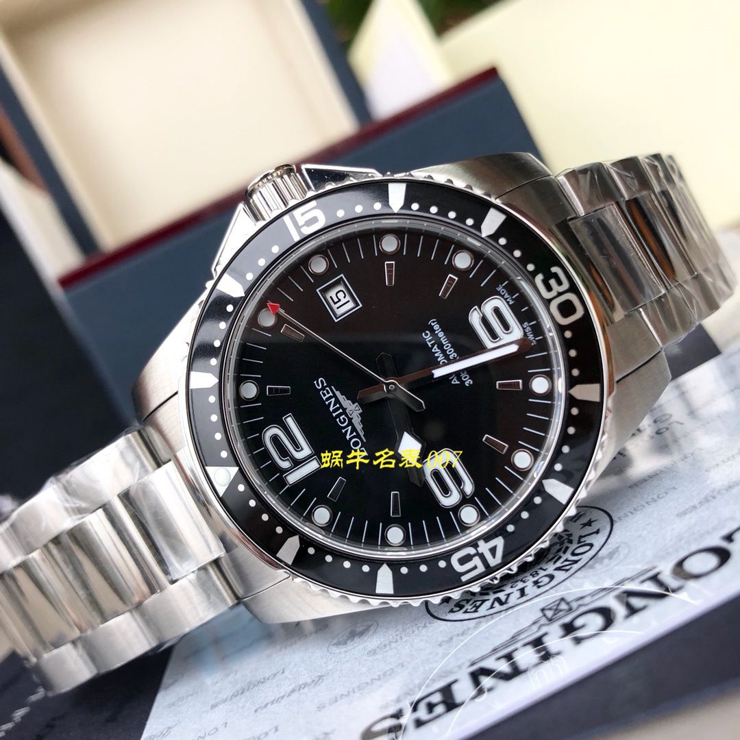 【渠道原单Longines】 Longines 康卡斯潜水系列L3.742.4.56.6 wrist watches  / L116