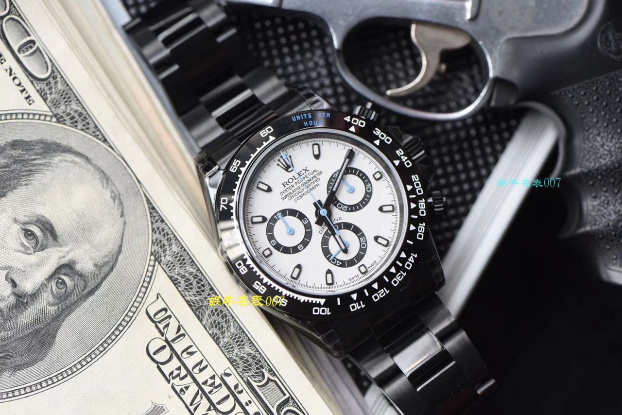 【台湾 Factory  Replica Copy  Watches 】 Rolex  Cosmograph Daytona  Ditongna 系列116500LN超高颜值酷黑熊猫迪特别版 / R370