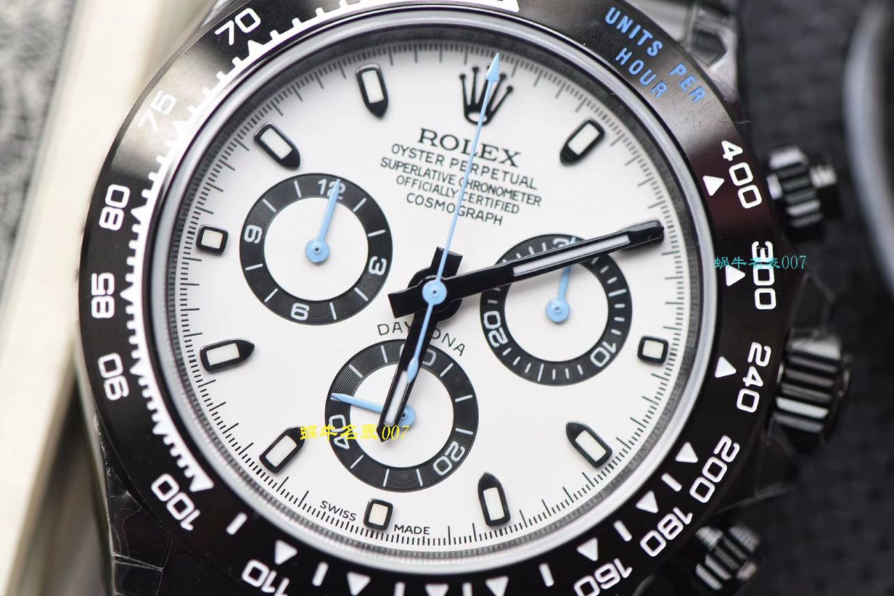 【台湾 Factory  Replica Copy  Watches 】 Rolex  Cosmograph Daytona  Ditongna 系列116500LN超高颜值酷黑熊猫迪特别版 / R370