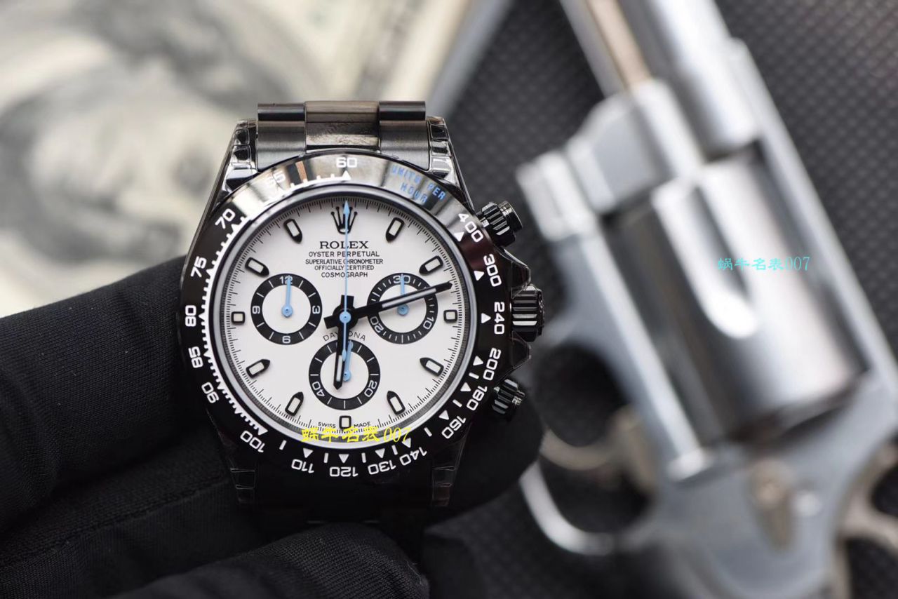 【台湾 Factory  Replica Copy  Watches 】 Rolex  Cosmograph Daytona  Ditongna 系列116500LN超高颜值酷黑熊猫迪特别版 / R370