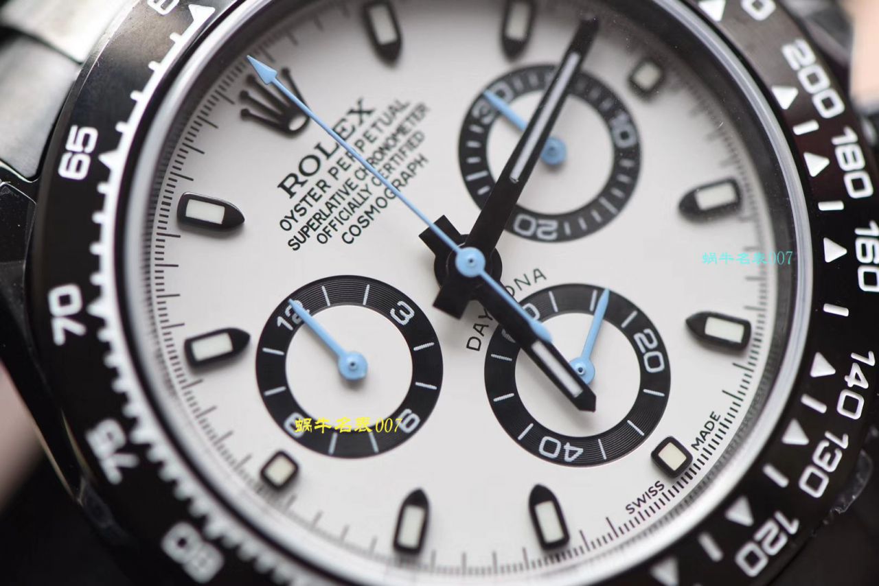 【台湾 Factory  Replica Copy  Watches 】 Rolex  Cosmograph Daytona  Ditongna 系列116500LN超高颜值酷黑熊猫迪特别版 / R370