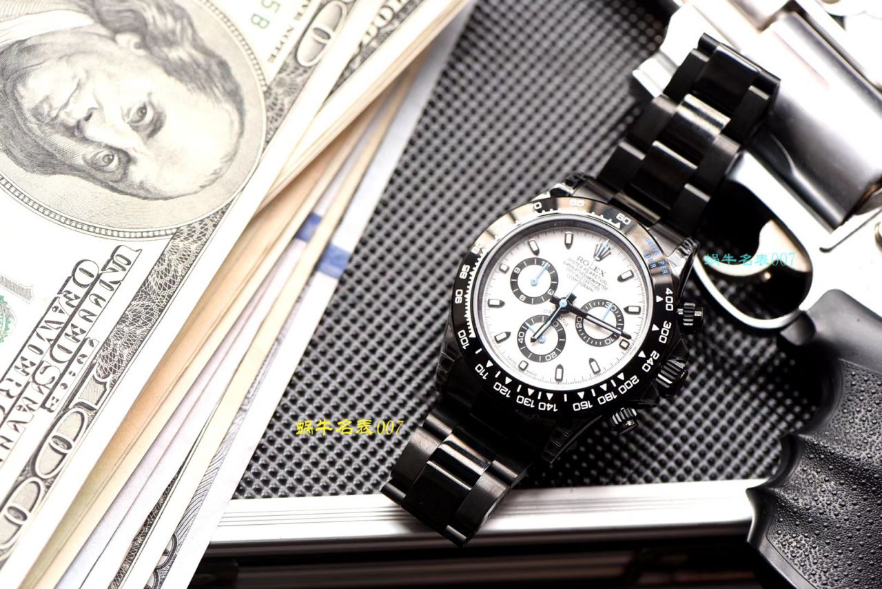 【台湾 Factory  Replica Copy  Watches 】 Rolex  Cosmograph Daytona  Ditongna 系列116500LN超高颜值酷黑熊猫迪特别版 / R370