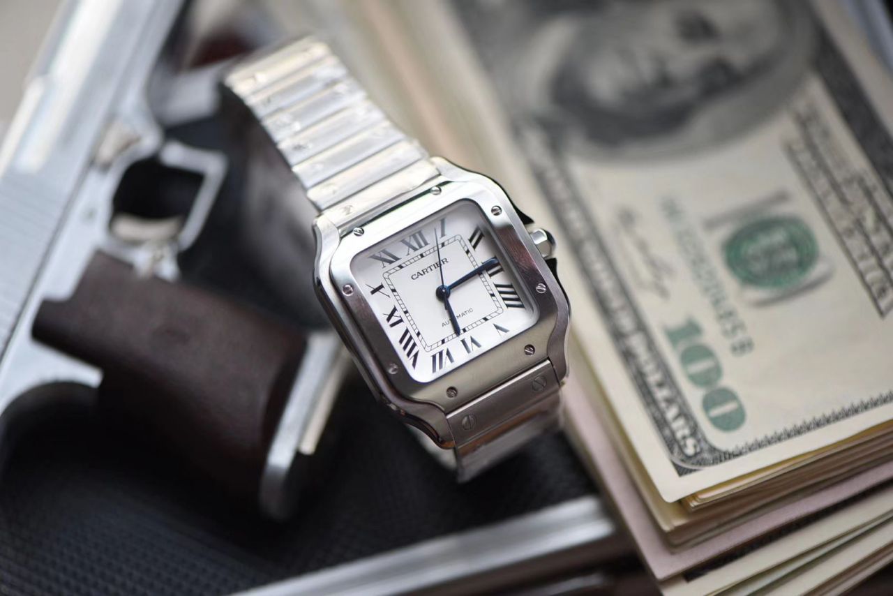 【HBBv6 Factory 1:1 Replica Copy  Cartier  女表】 Cartier   Santos WSSA0010（中号） wrist watches  / K228