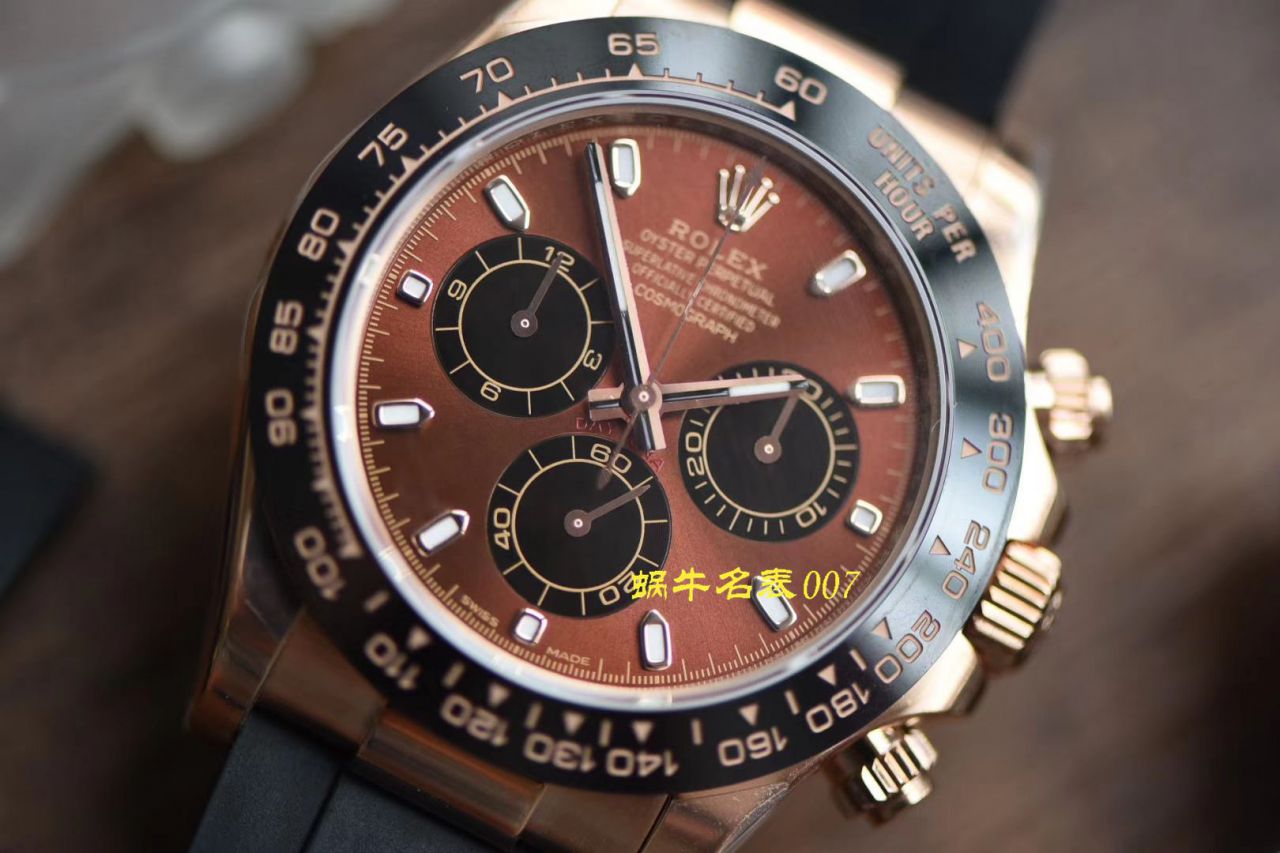 【 Video analysis NOOB Factory  Rolex  Replica Copy  Watches 】N Factory 全新2019年最新款～ Ditongna 咖啡猫超级4130自动机械 Movement  / R373