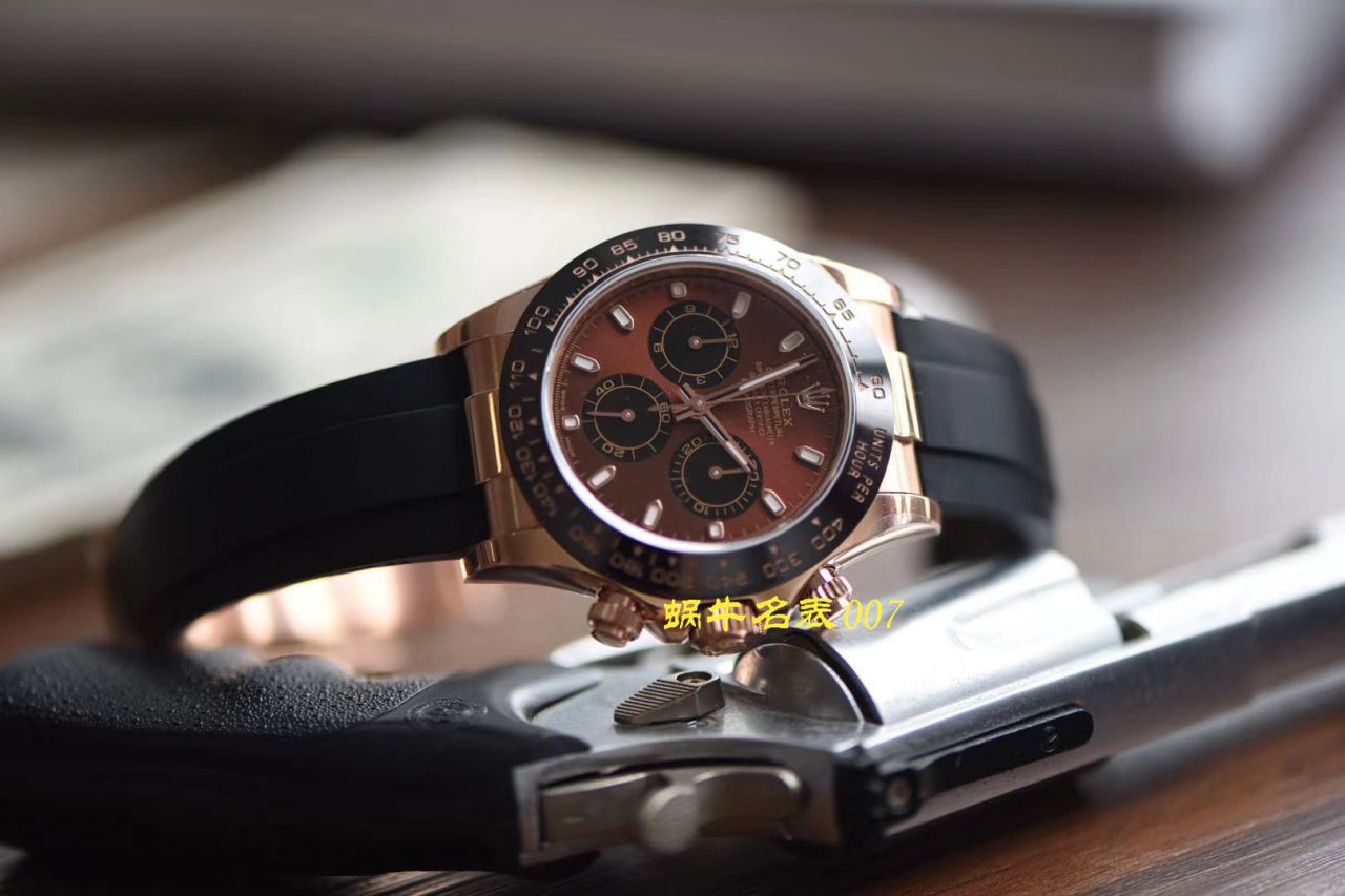 【 Video analysis NOOB Factory  Rolex  Replica Copy  Watches 】N Factory 全新2019年最新款～ Ditongna 咖啡猫超级4130自动机械 Movement  / R373