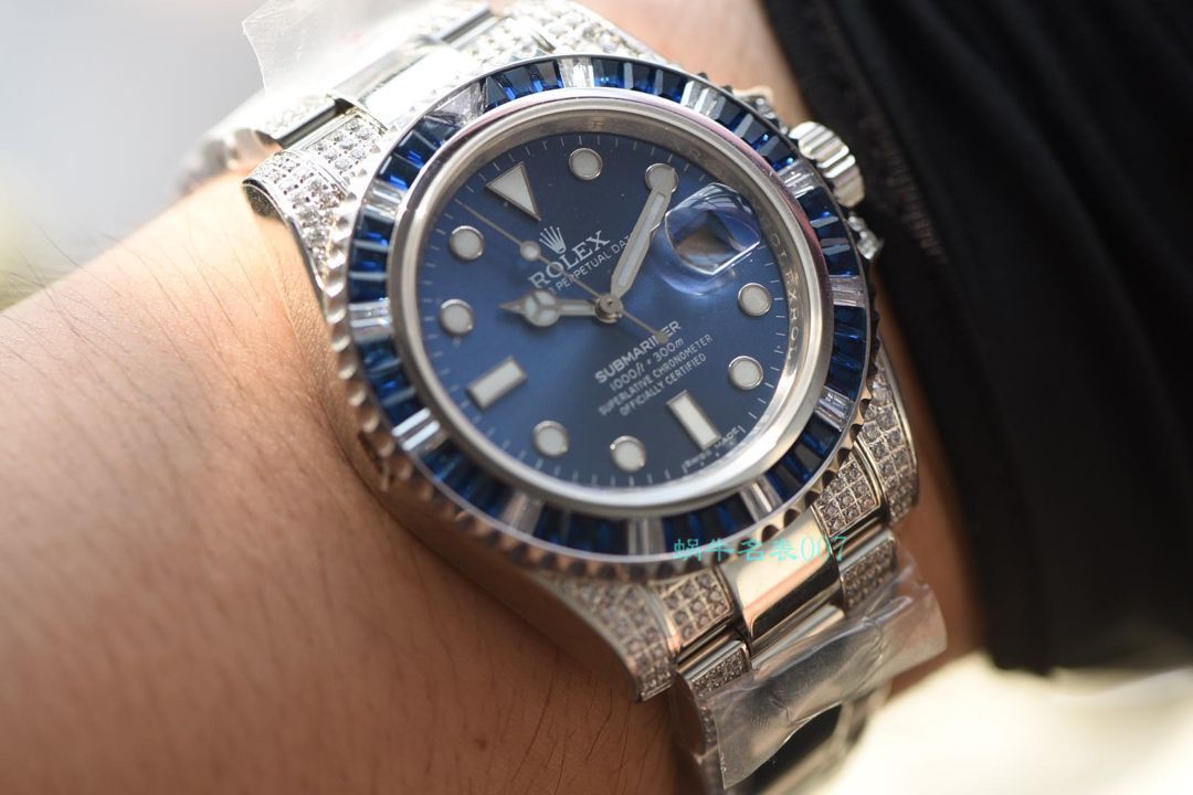 【LF Factory  top  Replica  Rolex  Replica Watches 】LF帝皇 copy customized 版镶钻 Submariner ❗ top 绿钻水鬼 / R363