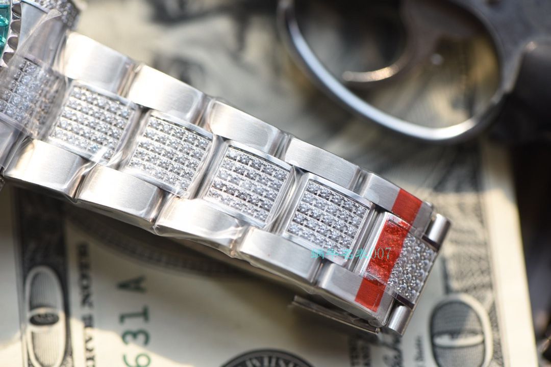 【LF Factory  top  Replica  Rolex  Replica Watches 】LF帝皇 copy customized 版镶钻 Submariner ❗ top 绿钻水鬼 / R363