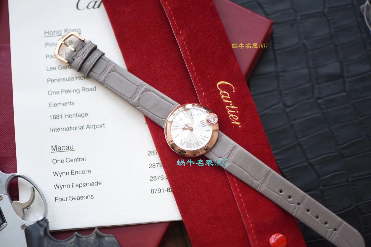 【台湾 Factory 白气球 Replica Copy 女表】 Cartier  BALLON BLANC DE  Cartier 系列WJBL0008 wrist watches  / K229