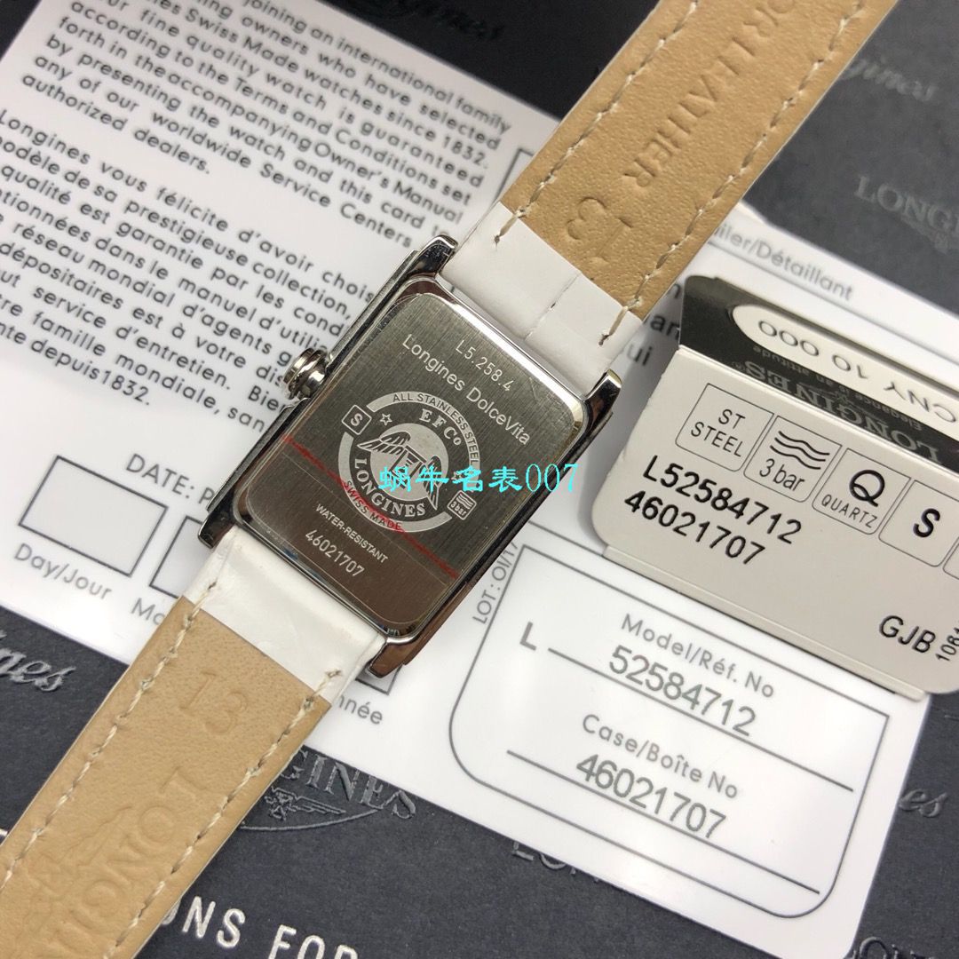 【 Longines 渠道原单女表】 Longines 黛绰维纳系列 wrist watches （Longines DolceVita）L5.258.4.71.6 wrist watches  / L118