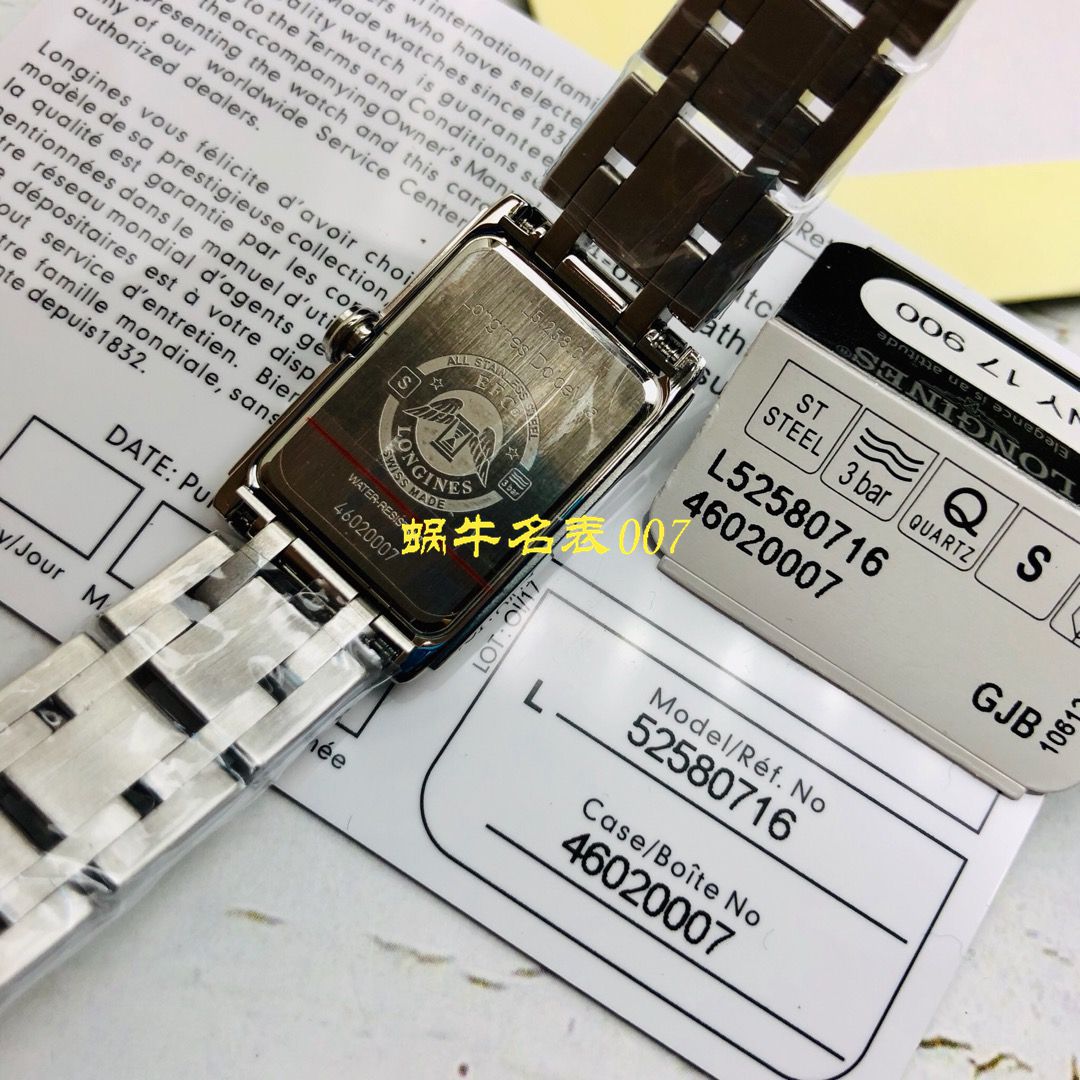 【 Longines 渠道原单女士表】 Longines L5.258.0.71.6真钻系列黛绰维纳系列 wrist watches （Longines DolceVita） / L119