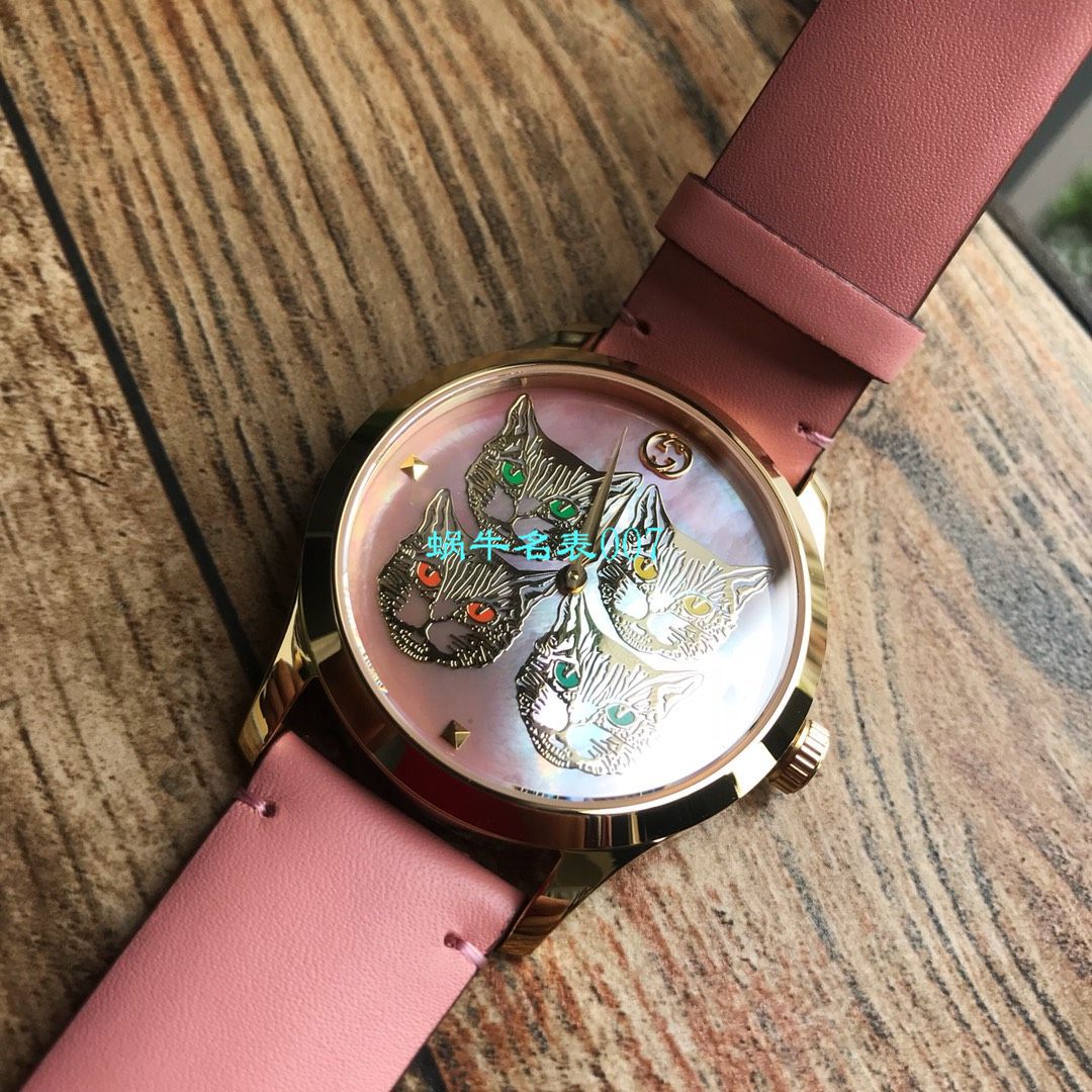 【Gucci渠道原单】古驰G-TIMELESS系列YA1264112猫头，YA1264113灵蛇女士 wrist watches  / GUCCIKK18