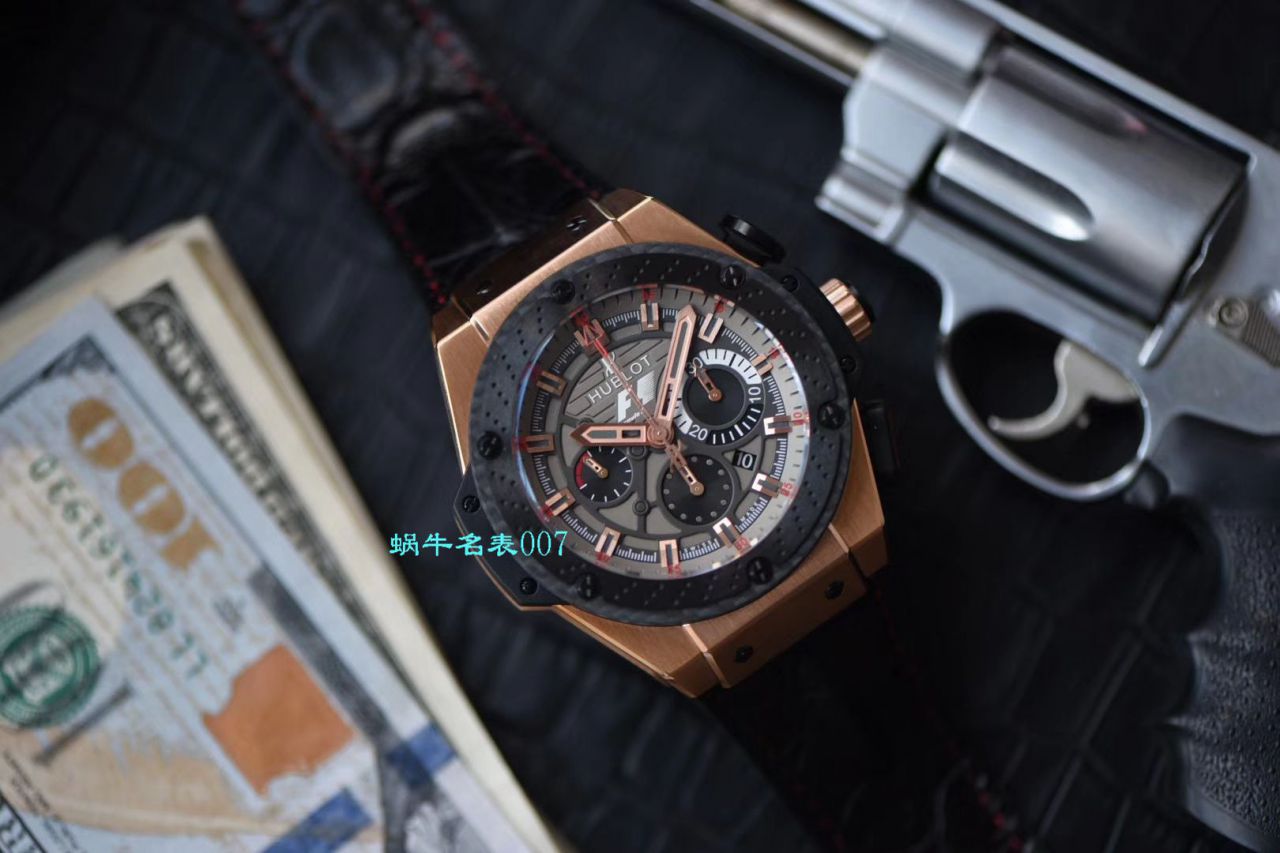 【HBBV6 Factory  top  Replica Watches 】 hublot 法拉利F1 玫瑰金703.OM.6912.HR.FMC12 Hublot Big Bang F1 King Power Great Britain Limited Edition / YB072