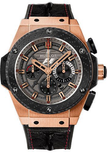 【HBBV6 Factory  top  Replica Watches 】 hublot 法拉利F1 玫瑰金703.OM.6912.HR.FMC12 Hublot Big Bang F1 King Power Great Britain Limited Edition / YB072