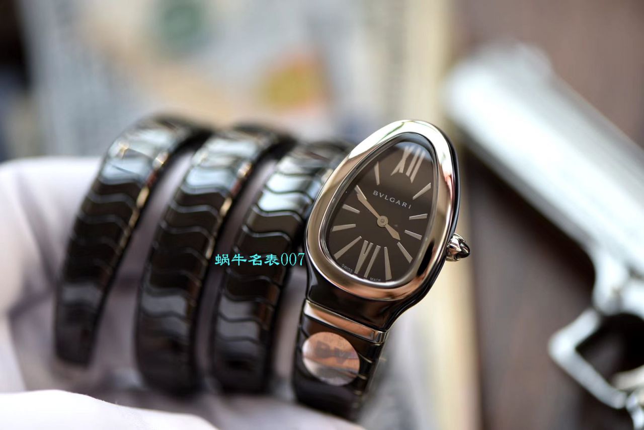 【BV Factory BVLGARI Replica 蛇形女表】 BVLGARI SERPENTI系列102734，102613 SPC35WGDWCGD1.1T白色黑色 Composite  wrist watches  / BG029