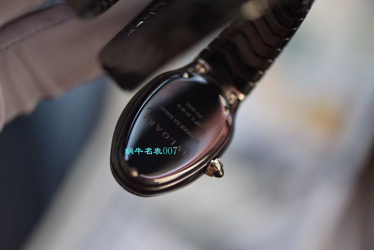【BV Factory BVLGARI Replica 蛇形女表】 BVLGARI SERPENTI系列102734，102613 SPC35WGDWCGD1.1T白色黑色 Composite  wrist watches  / BG029