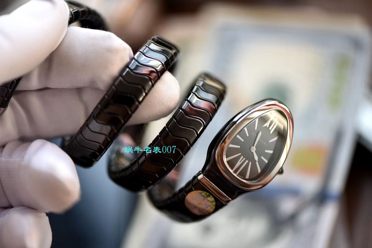 【BV Factory BVLGARI Replica 蛇形女表】 BVLGARI SERPENTI系列102734，102613 SPC35WGDWCGD1.1T白色黑色 Composite  wrist watches  / BG029