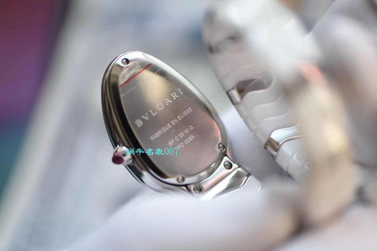 【BV Factory BVLGARI Replica 蛇形女表】 BVLGARI SERPENTI系列102734，102613 SPC35WGDWCGD1.1T白色黑色 Composite  wrist watches  / BG029