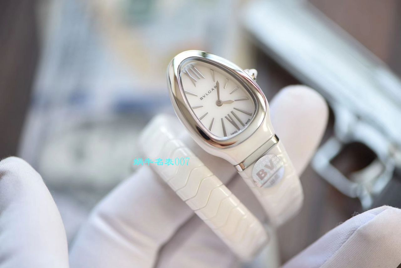 【BV Factory BVLGARI Replica 蛇形女表】 BVLGARI SERPENTI系列102734，102613 SPC35WGDWCGD1.1T白色黑色 Composite  wrist watches  / BG029